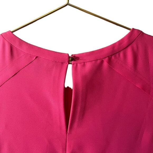 Banana Republic Flounce Dress Kismet Pink Size 4P - Picture 8 of 14